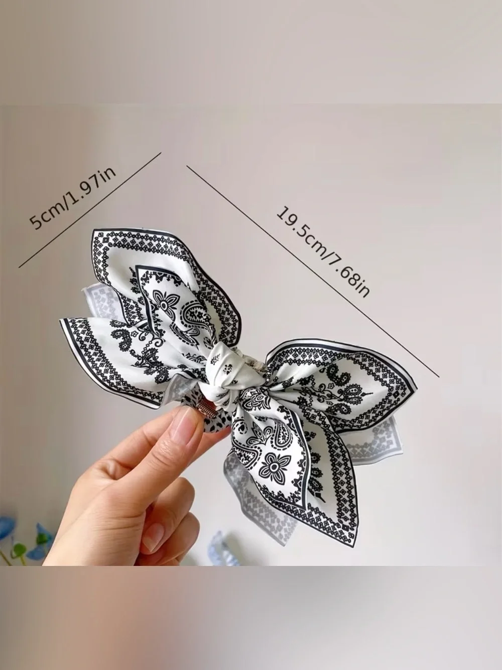 Bandana Bow Hair Scarf Clip - Pick One